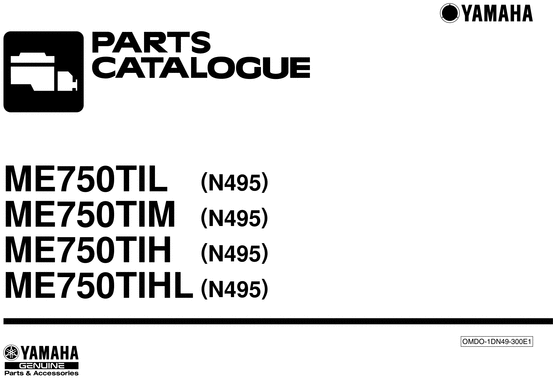 Product picture  Yamaha parts catalog ME750